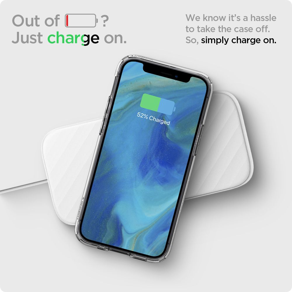 Case for Apple iPhone 12 / 12 Pro, Spigen, Ultra Hybrid, Transparent ACS01702