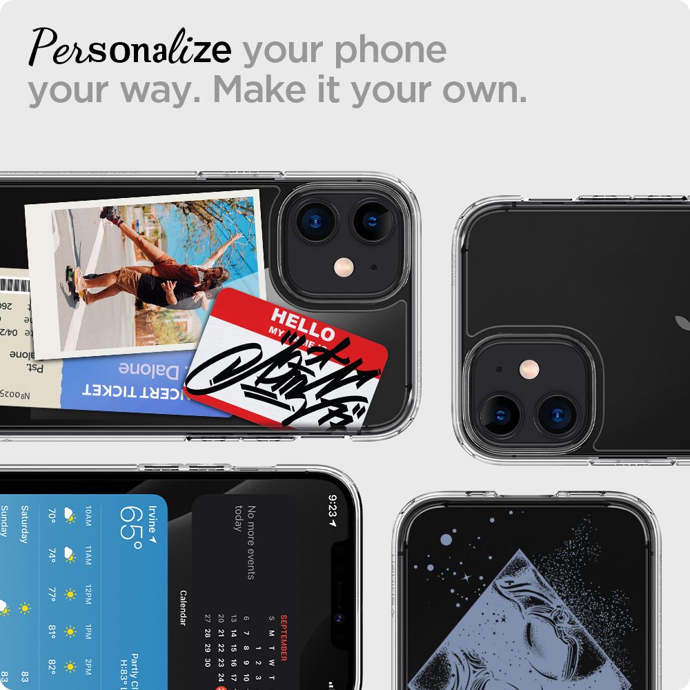 Case for Apple iPhone 12 / 12 Pro, Spigen, Ultra Hybrid, Transparent ACS01702