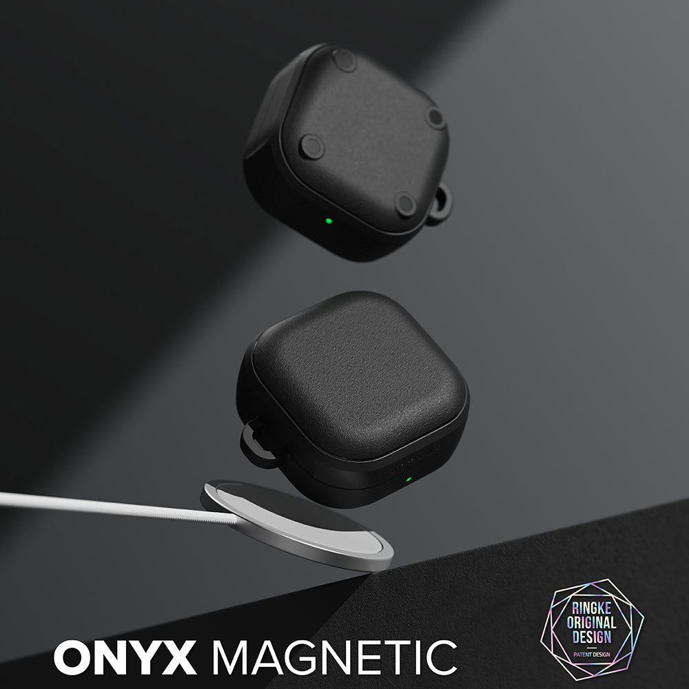 Ringke Onyx Magnetic Case for Samsung Galaxy Buds4 / Buds4 Pro, Black
