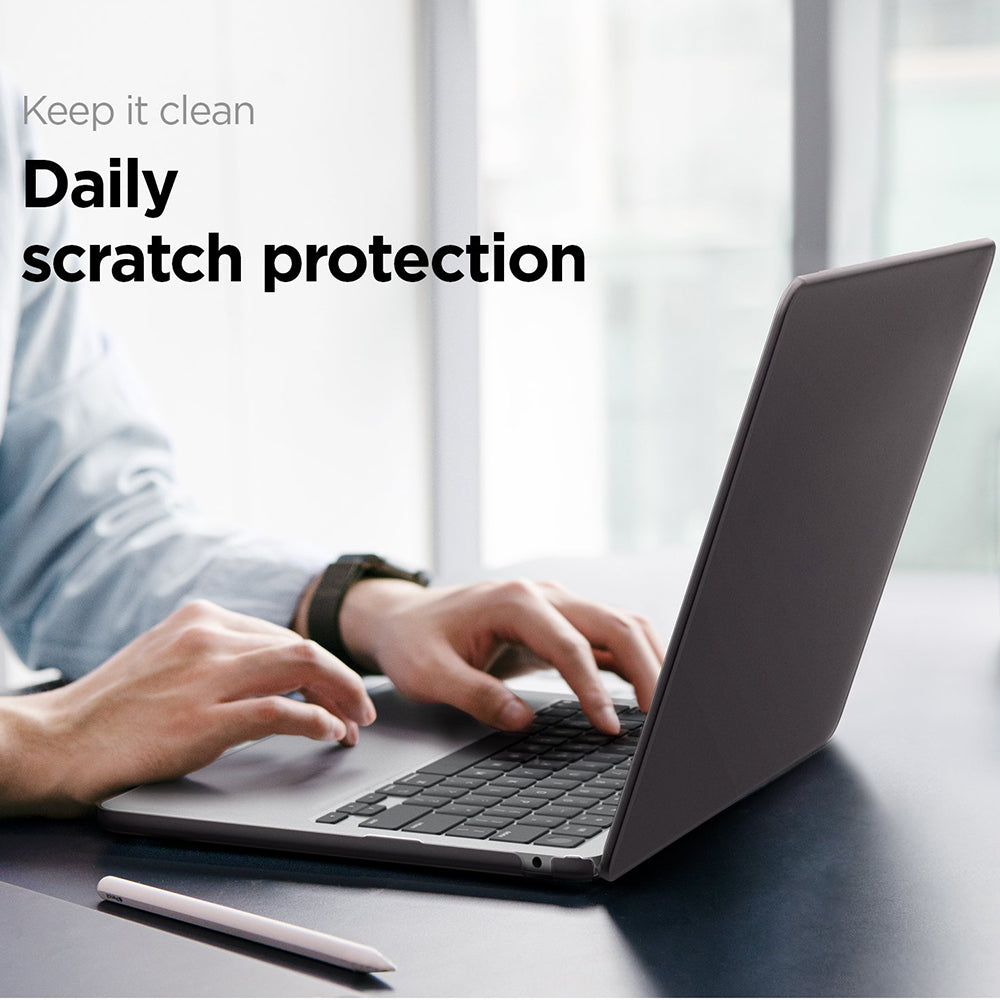 Spigen Airskin Case for Apple MacBook Air 13inch (2026) / (2025) / (2024) / (2022), Satin Black ACS11531