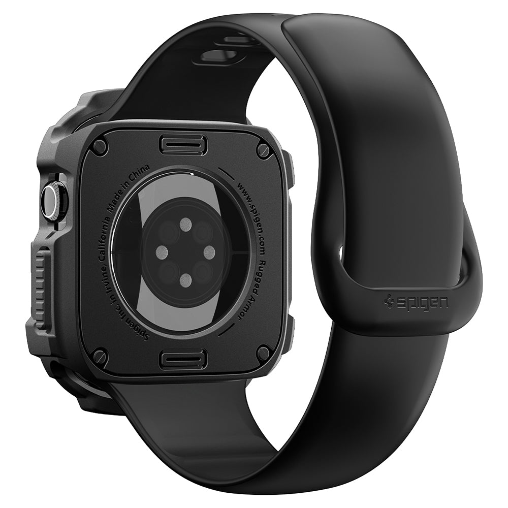 Spigen Rugged Armor Case for Apple Watch Series 12 46mm, Matte Black ACS11886