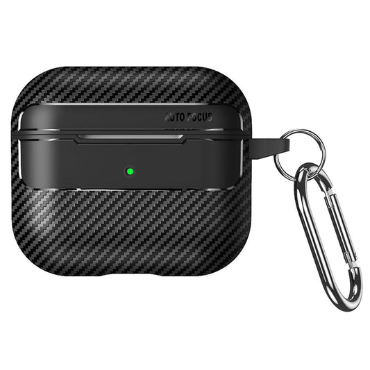 Techsuit CarbonFiber Case for Apple AirPods Pro 3, Black