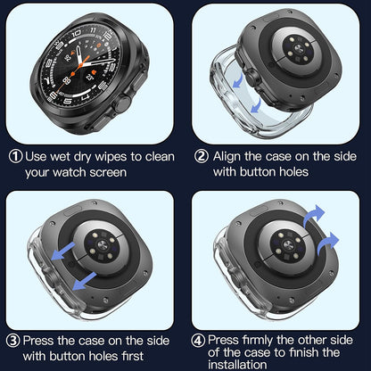Techsuit Defense360 Pro Case for Samsung Galaxy Watch Ultra, Transparent