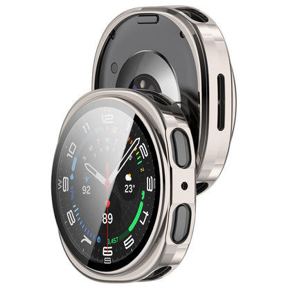 Techsuit Defense360 Pro Case for Samsung Galaxy Watch9 / Watch8 40mm, Pearl Silver
