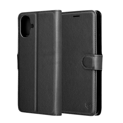Case for Samsung Galaxy A07 4G A075, Techsuit, Leather Folio, Black