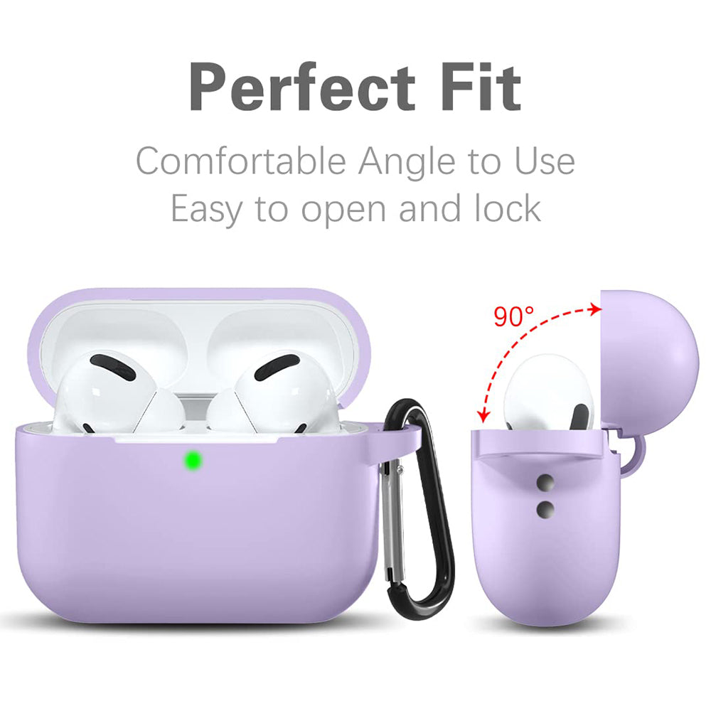 Techsuit Silicone Case for Apple AirPods Pro Series, Purple