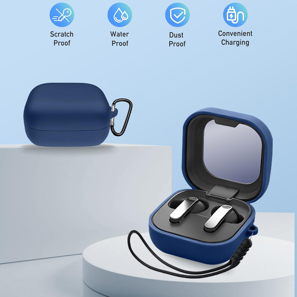 Techsuit Silicone Case for Samsung Galaxy Buds4 / Buds4 Pro, Black