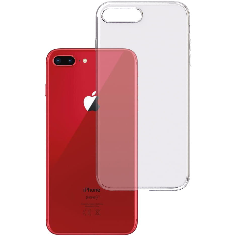 Case for Apple iPhone 8 Plus / 7 Plus, 3MK, Clear, Transparent 