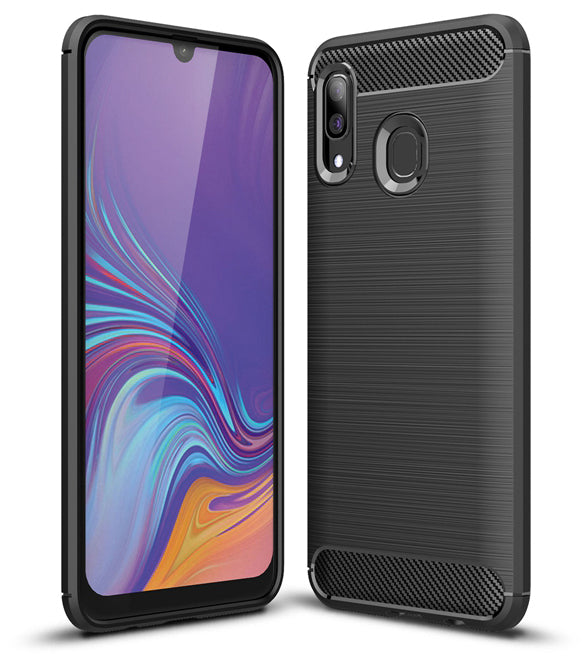 Case for Samsung Galaxy A40 A405, Forcell, Carbon, Black