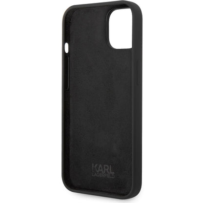 Case for Apple iPhone 14 Plus, Karl Lagerfeld, Silicone Body Choupette, Black