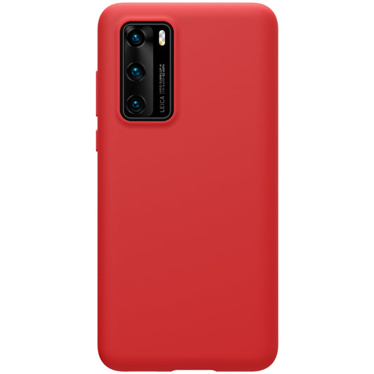 Case for Huawei P40, Nillkin, Flex Pure Liquid Silicone, Red