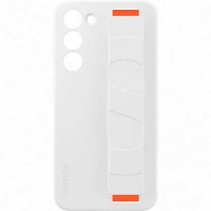 Case for Samsung Galaxy S23+ S916, Silicone Grip, White EF-GS916TWEGWW