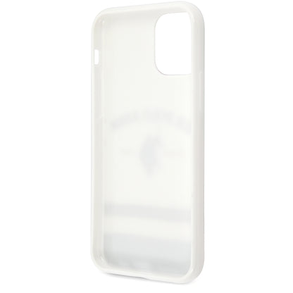 Case for Apple iPhone 11 Pro, US Polo, Tricolore Blurred, White USHCN58PCSTRB