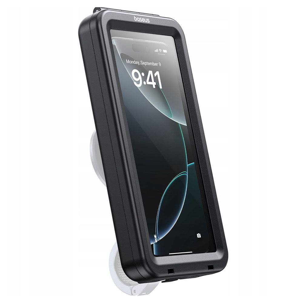 Universal Waterproof Case Compatible with Magnetic Bicycle Mount, Baseus, PrimeTrip VB1, Black C0013D01