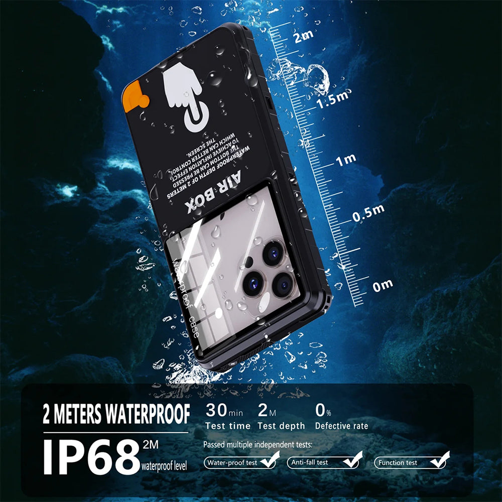 Universal Waterproof Case for Phone max. 6.9inch, ShellBox, AirBox, Black