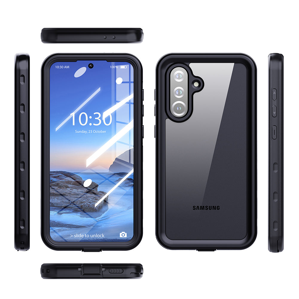 Waterproof Case for Samsung Galaxy A36 A366, ShellBox, Black