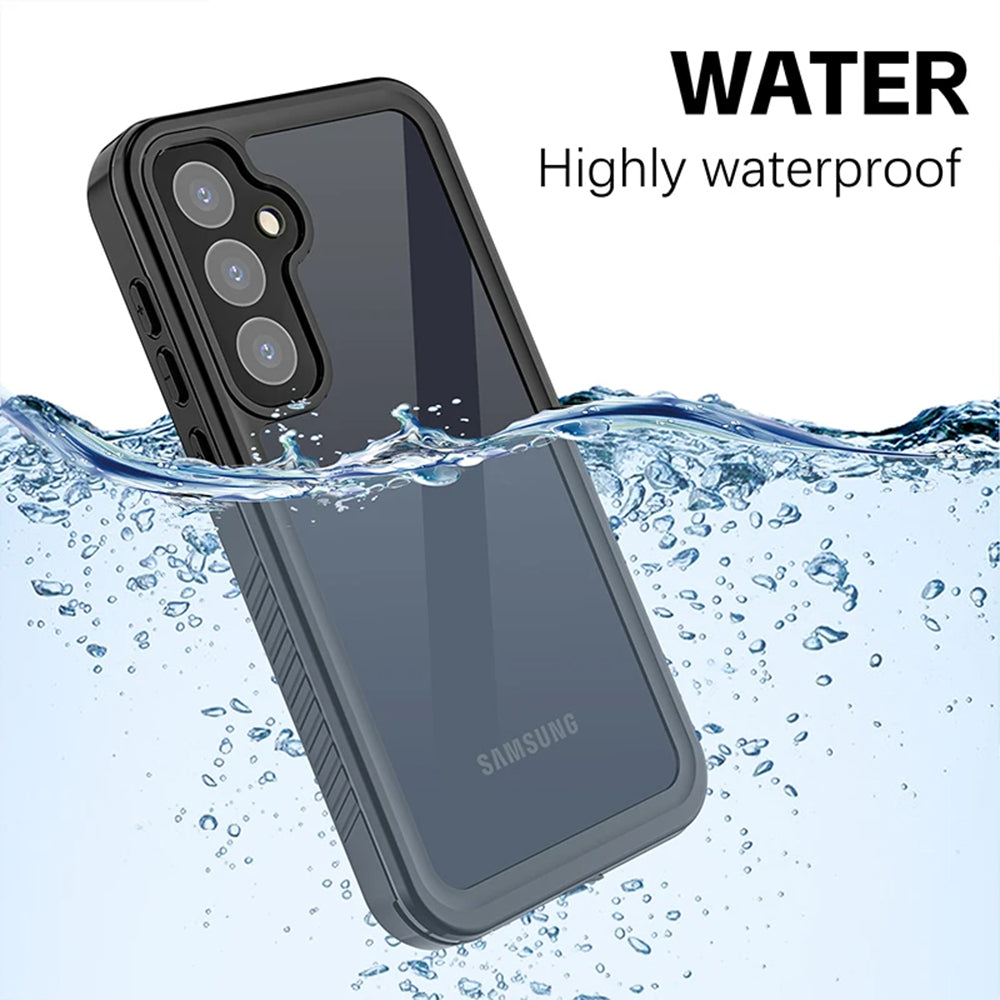 Waterproof Case for Samsung Galaxy A55 5G A556, ShellBox, Black