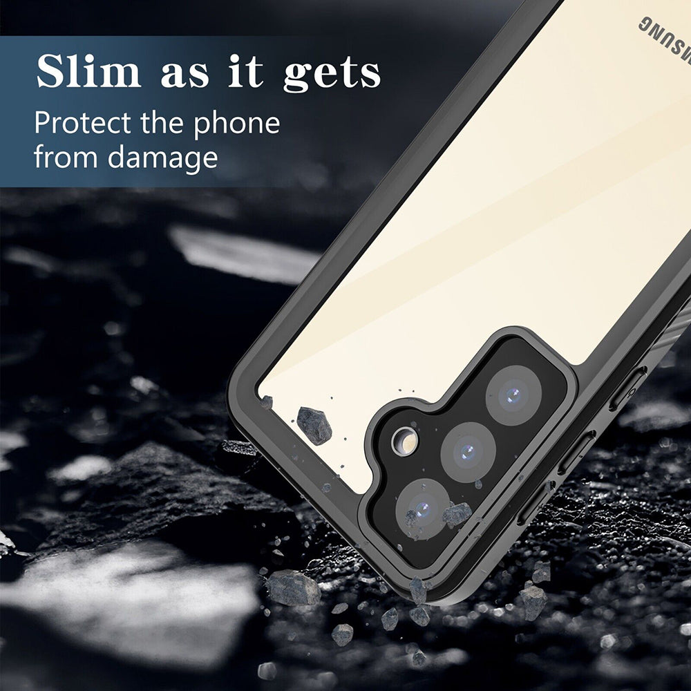 Waterproof Case for Samsung Galaxy S24+ S926, ShellBox, Black