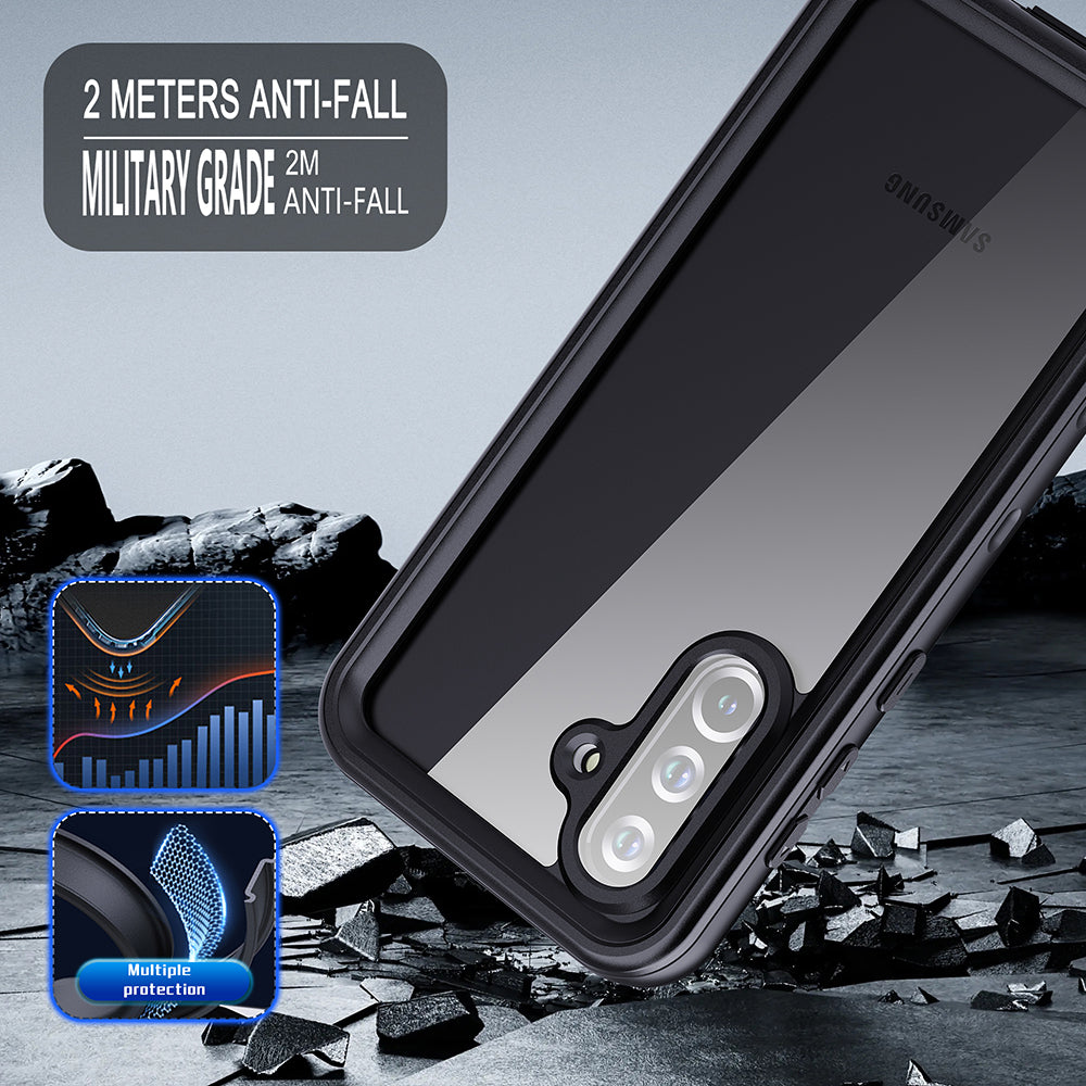 Waterproof Case for Samsung Galaxy S25 Ultra S938, ShellBox, Black