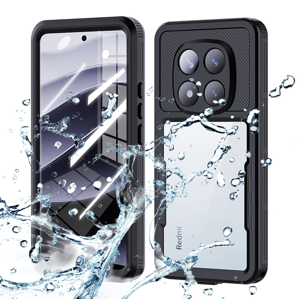 Waterproof Case for Xiaomi Poco X7 / Redmi Note 14 Pro 5G, ShellBox, Black