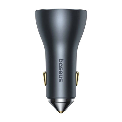 Baseus Golden Contactor Pro Car Charger, 65W, 3A, 1 x USB-A - 2 x USB-C, Gray C00035202841-00