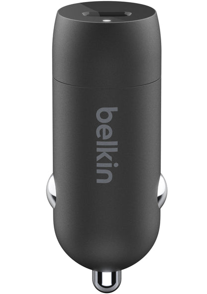 Belkin BoostCharge Car Charger, 30W, 3A, 1 x USB-C, Black CCA004btBK