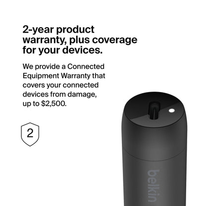 Belkin BoostCharge Car Charger, 30W, 3A, 1 x USB-C, Black CCA004btBK