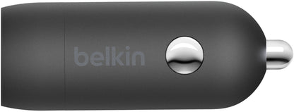 Belkin BoostCharge Car Charger, 30W, 3A, 1 x USB-C, Black CCA004btBK
