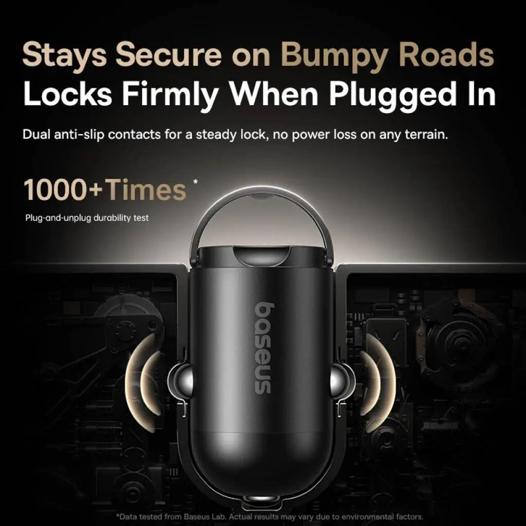 Baseus PrimeTrip VP2 Car Charger with USB-C Cable, 45W, 3A, 1 x USB-C, Black C0206800