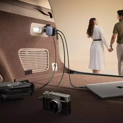 UGREEN EC603 Car Charger with USB-C Cable, 90W, 3A, 1 x USB-A - 1 x USB-C, Gray