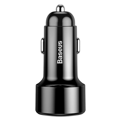 Baseus Magic Display Series Car Charger, 45W, 6A, 2 x USB-A, Black CCMLC20A-01