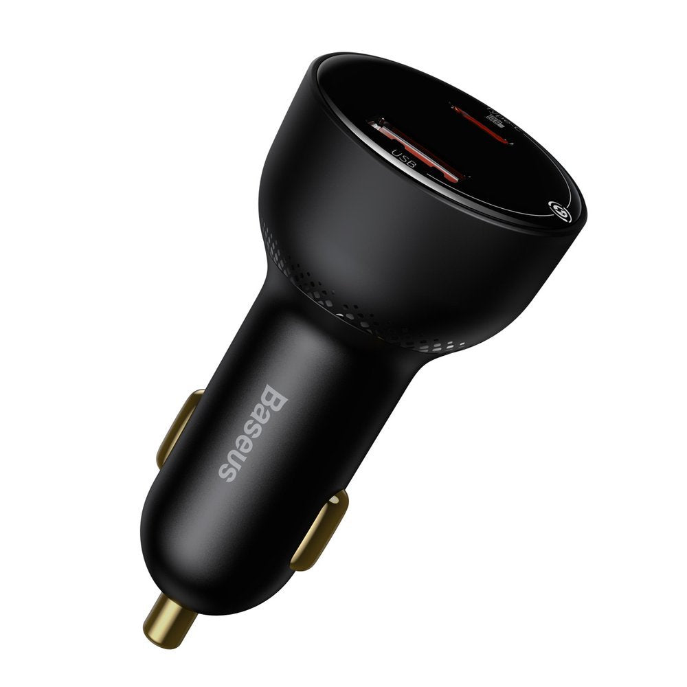 Baseus Superme Car Charger, 100W, 5A, 1 x USB-A - 1 x USB-C, Black CCZX-01