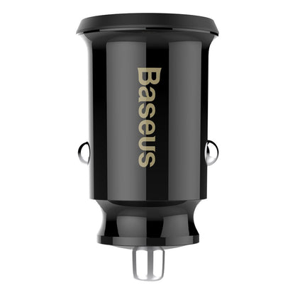 Baseus Grain Car Charger, 10W, 2.4A, 2 x USB-A, Black CCALL-ML01