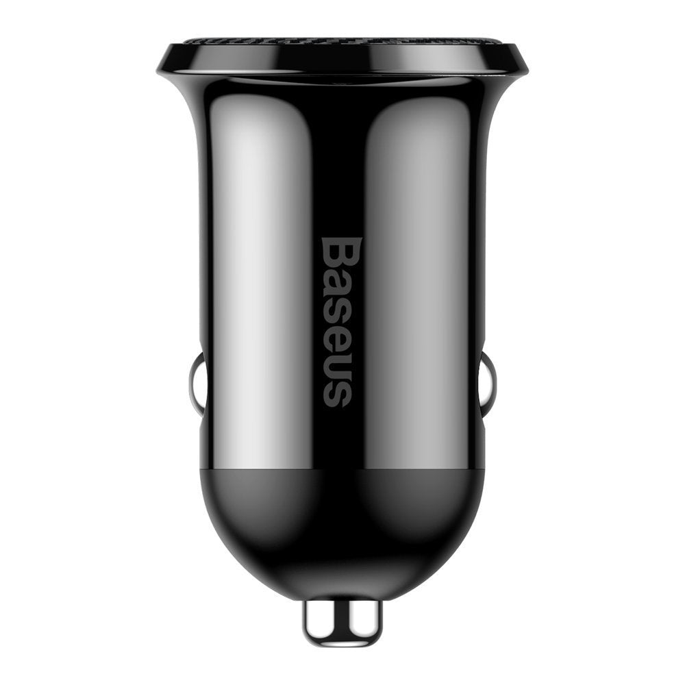 Baseus Grain Pro Car Charger, 24W, 2.4A, 2 x USB-A, Black CCALLP-01