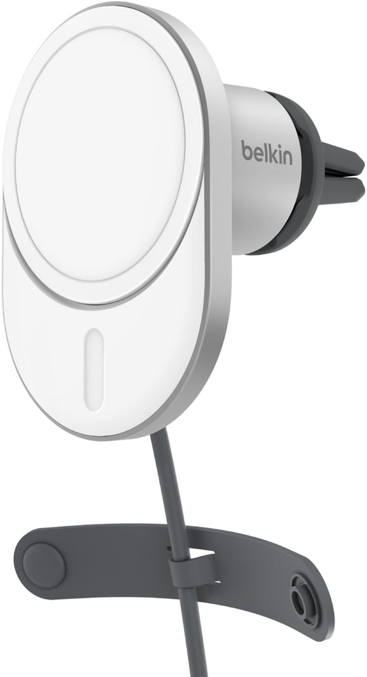 Belkin BoostCharge Pro Wireless Car Charger, 15W, 1.67A, White WIC008btGR-V2