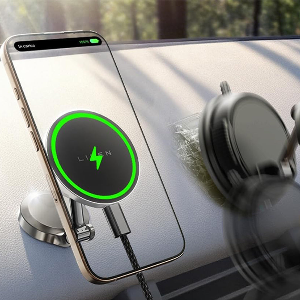 Lisen Wireless Car Charger, 15W, 1.67A, Black YL0223090006