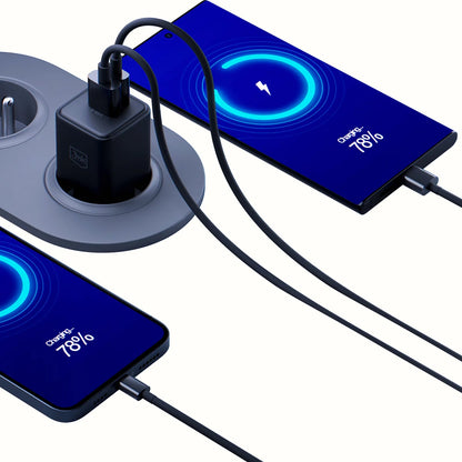 3MK Hyper Network Charger, 20W, 3A, 1 x USB-A - 1 x USB-C, Black