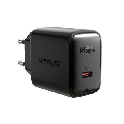 Acefast A1 Network Charger, 20W, 3A, 1 x USB-C, Black