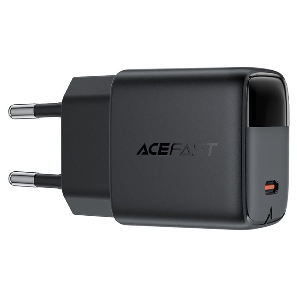 Acefast A113 Display Network Charger, 20W, 3A, 1 x USB-C, Black