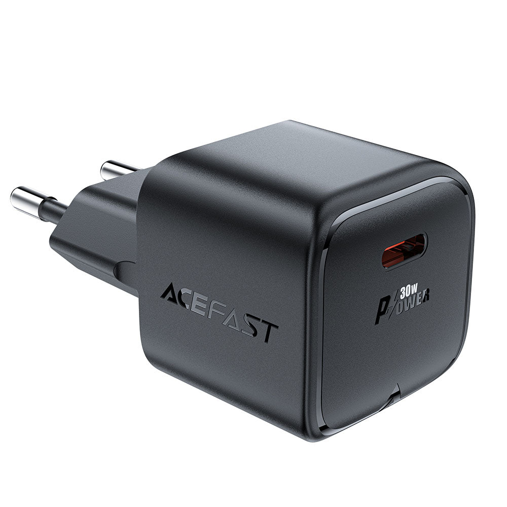 Acefast A77 Network Charger, 30W, 3A, 1 x USB-C, Black