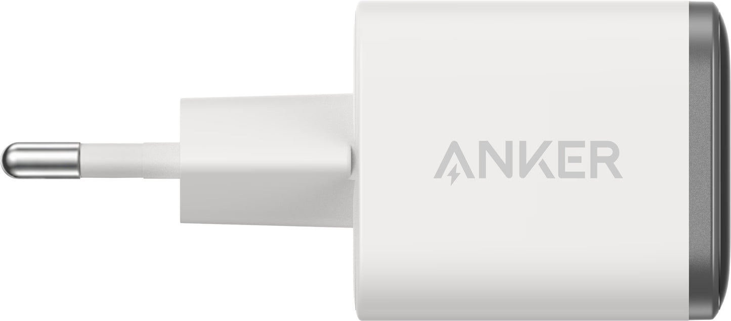 Anker Nano Display Wall Charger, 45W, 3A, 1 x USB-C, White A121DG21