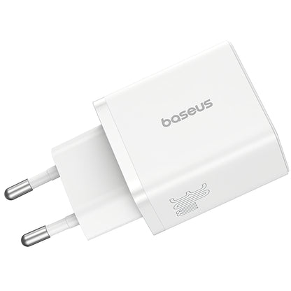 Baseus Cube Network Charger, 30W, 2.4A, 1 x USB-A - 1 x USB-C, White P10111404213-00