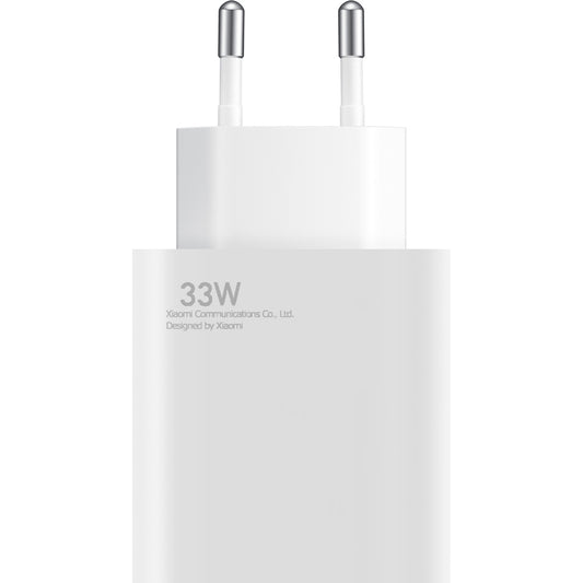 Xiaomi Network Charger with USB-C Cable, 33W, 3A, 1 x USB-A, White BHR6039EU