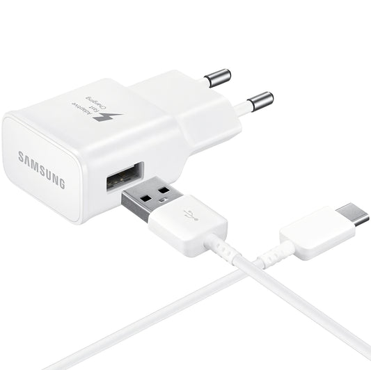 Samsung EP-TA200W + DG970BWE, 15W, 2A, 1 x USB-A, White GP-PTU020SOBWWQ