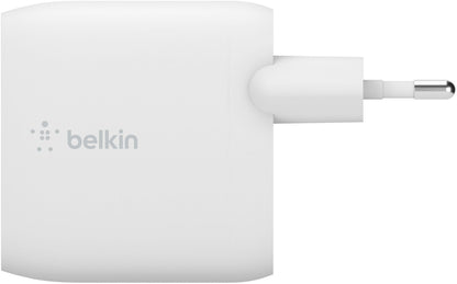 Belkin BoostCharge Dual USB-C Cable Wall Charger, 24W, 2.4A, 2 x USB-A, White WCE001vf1MWH