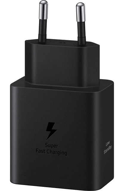 Network Charger With USB-C Cable Samsung, 45W, 4.05A, 1 x USB-C, Black EP-T4511XBEGEU