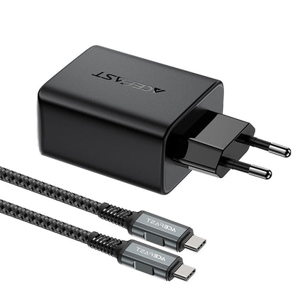 Acefast A17 Hub TV Cable Charger, 65W, 3A, 1 x HDMI - 1 x USB-A - 1 x USB-C, Black