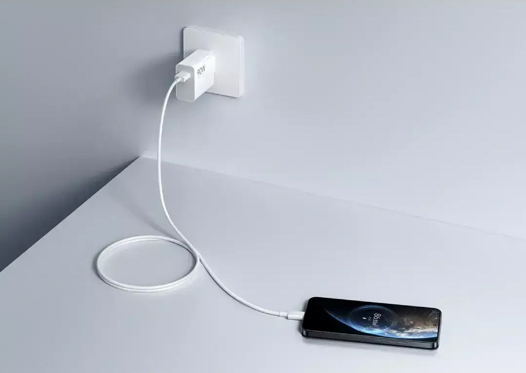 Xiaomi USB-C Network Charger with Cable, 90W, 6.1A, 1 x USB-A, White