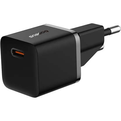 Network Charger With USB-C Cable Baseus GaN5, 20W, 3A, 1 x USB-C, Black P10110900113-00