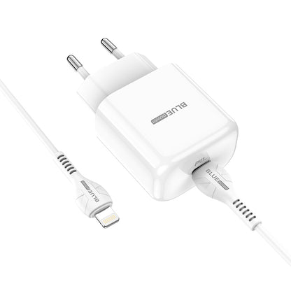 BLUE Power BBN3 Lightning Cable Charger, 20W, 3A, 1 x USB-C, White